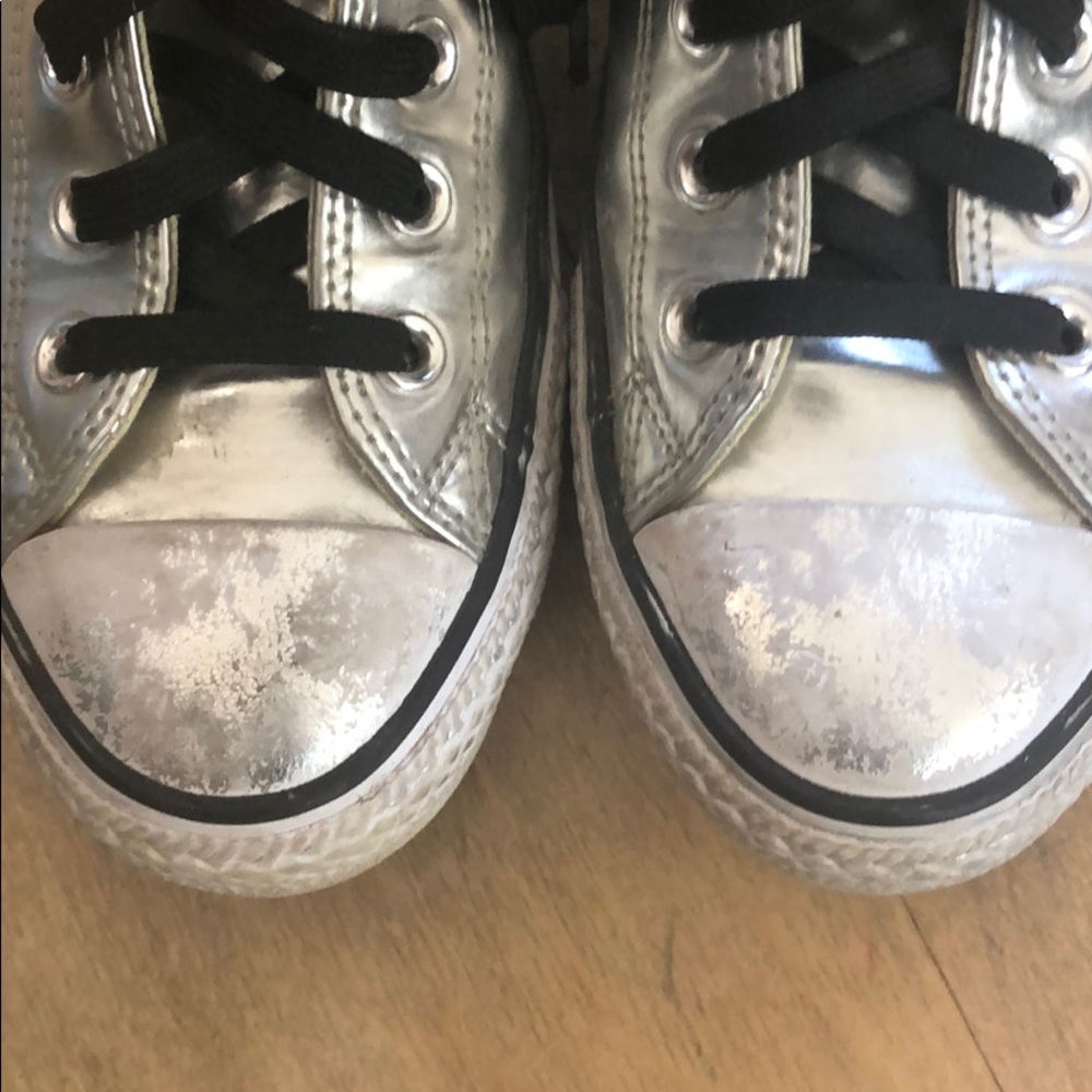 Silver Converse Hightops - image 2